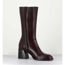 Best Garrice Bottes Mi-Hautes En Cuir Souple Marron - R288M Seta Cafe