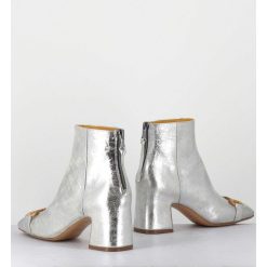 Clearance Garrice Boots 70S Petit Talon En Cuir Argent Vieilli - Q199 Vintage Silver