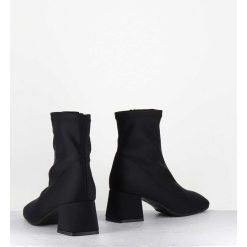 Online Garrice Boots Nylon Stretch Noir Bout Carre - Vare1 Elastico Nero