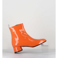 New Garrice Boots 60S En Cuir Vernis Orange - Jane Vernice Orange