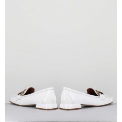 New Garrice Mocassins 60S En Cuir Vernis Blanc - Lake Naplak Bianco