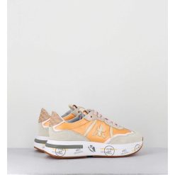 Clearance Garrice Sneakers Ultra Legere Toile Orange Semelle Epaisse - Cassie 6345