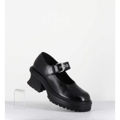 New Garrice Babies En Cuir Noir 90S - Caro Bebe Nero