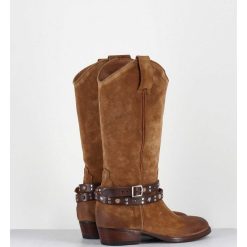 Clearance Garrice Bottes Esprit Tiag En Daim Camel Bracelet Amovible - Tex Crosta Brucciato