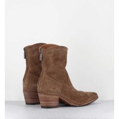 Wholesale Garrice Boots Esprit Santiag En Daim Souple Camel - Venere 48035 Farro