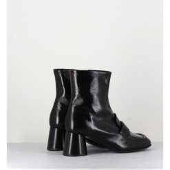 Hot Garrice Boots Mocassins En Cuir Noir - Dani05 Nero