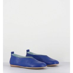 Hot Garrice Ballerines Minimalistes En Cuir Souple Bleu - Lester Cherie Blue