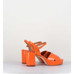 Clearance Garrice Sandales En Cuir Vernis Orange - Julia23 Arancio