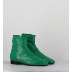 Best Garrice Boots Plates 60S En Cuir Souple Vert - Pam26 Glase Mela