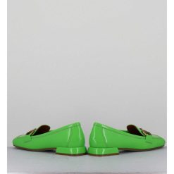 Wholesale Garrice Mocassins 60S En Cuir Vernis Vert Pomme - Lake Naplak Verde