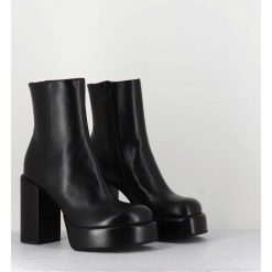 Online Garrice Boots 70S En Cuir Noir - Aiko Nappa Nero