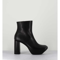 Online Garrice Boots A Plateforme Asymetrique En Cuir Noir - M22I99432 Nero