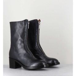 Wholesale Garrice Boots En Cuir Metallise Anthracite A Zip - 888 Nappa Fucile