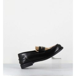 Online Garrice Mocassins En Cuir Glace Noir & Or - Al103 Nero Oro