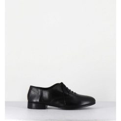 New Garrice Derbies Minimalistes En Cuir Souple Noir - Stja Cow Black