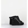 Online Garrice Mules Compensees Destructure En Cuir Noir - 3781 Gas Nero