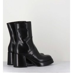 Online Garrice Boots 70S En Cuir Noir - Archi Nero