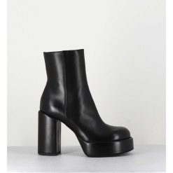 Online Garrice Boots 70S En Cuir Noir - Aiko Nappa Nero