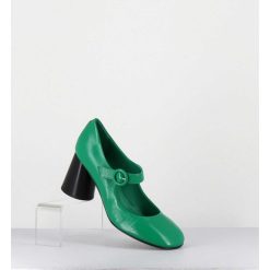 Hot Garrice Babies Retro A Talon En Cuir Vert & Noir - Ace22 Glaze Mela