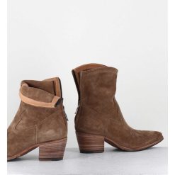 Wholesale Garrice Boots Esprit Santiag En Daim Souple Camel - Venere 48035 Farro