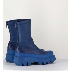 Wholesale Garrice Boots En Cuir Stretch Bleu - 2662 Indemoniat