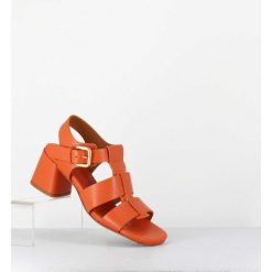 Online Garrice Sandales Multi-Brides En Cuir Graine Orange - S125 Cloud Orange