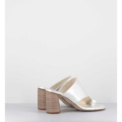 Online Garrice Mules A Talon Entre-Doigts Naplak Blanc - Maya01 Magma Ivory