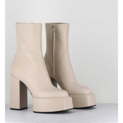 Online Garrice Boots En Cuir Souple Blanc - Iara Mok Milk