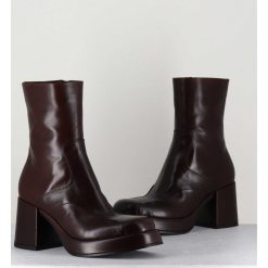 Clearance Garrice Boots 70S En Cuir Marron - Archi Moro