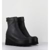 Clearance Garrice Boots Compensees Destructuree En Cuir Anthracite - 4562 Gas Londra