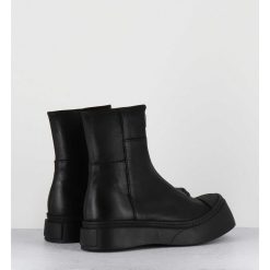 Hot Garrice Boots Semelle Exageree En Cuir Noir A Zip - 4163 Gas Nero