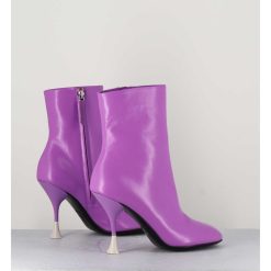 Wholesale Garrice Boots En Cuir Violet A Talon Fin - Lidia 095 Amethyst