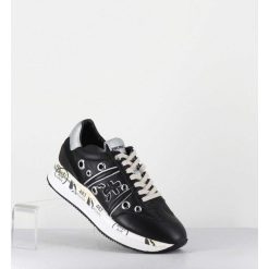 Online Garrice Sneakers Double Semelle Cuir Noir & Rivets - Conny 6553