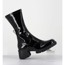 Wholesale Garrice Boots En Cuir Vernis Noir Look 90S - Viken Black Patent