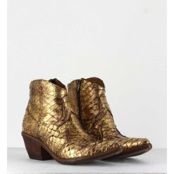 Wholesale Garrice Boots Santiags En Python Dore - 3662C Pitone Oro