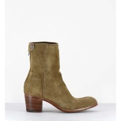 Online Garrice Bottines Talon Bottier En Daim Camel - Maya31019D