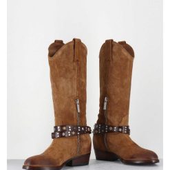 Clearance Garrice Bottes Esprit Tiag En Daim Camel Bracelet Amovible - Tex Crosta Brucciato