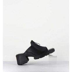 Online Garrice Mules En Cuir Noir & Zip - Bertie Black Sandals