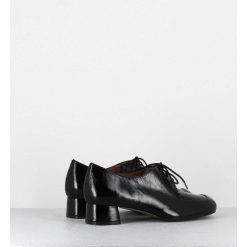 Hot Garrice Derbies En Cuir Noir Petit Talon - Monica Black Malory