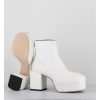 Wholesale Garrice Boots A Plateforme 70S En Cuir Blanc - 1Gs447 Cusna Bianco