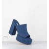 Best Garrice Mules A Plateforme Talon Haut En Jean Bleu - Sue Jeans Blue