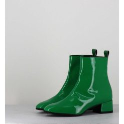 Online Garrice Boots 60S En Cuir Vernis Vert - Jane Vernice Verde