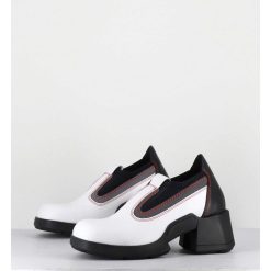 New Garrice 90S Futuristic Shoes Cuir Blanc & Lycra - Kuda White Boots