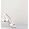 Online Garrice Sandales 60S Bout Carre En Cuir Vernis Blanc - Lefai1 Vernice Bianco