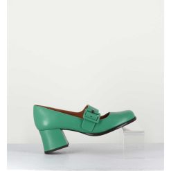 Online Garrice Babies Retro En Cuir Vert Petit Talon - Miko Green