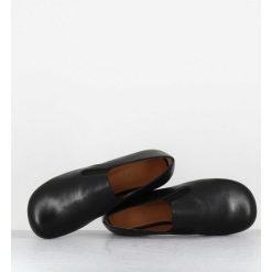 New Garrice Chaussures Minimalistes En Cuir Souple Noir - Lopez Black Napa