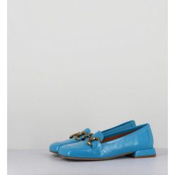 Best Garrice Mocassins 60S En Cuir Vernis Bleu - Lake Naplak Blu