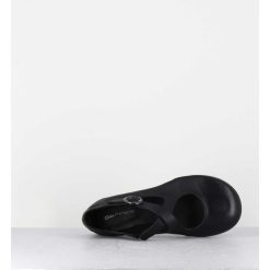 Hot Garrice Ballerines A Brides Croisees En Cuir Souple Noir - Ziami Buffy Nero