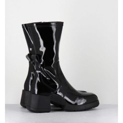 Wholesale Garrice Boots En Cuir Vernis Noir Look 90S - Viken Black Patent