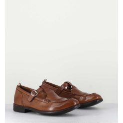 New Garrice Chaussures Mary-Jane En Cuir Marron - Lex535 Sughero